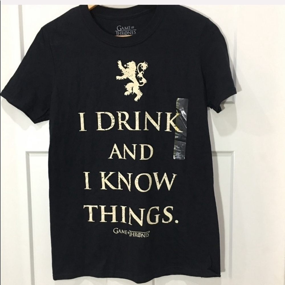 Game of Thrones official tee black NEW size Small